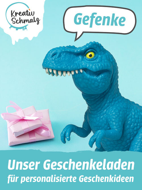 Geschenkeladen . Bild mit Dino